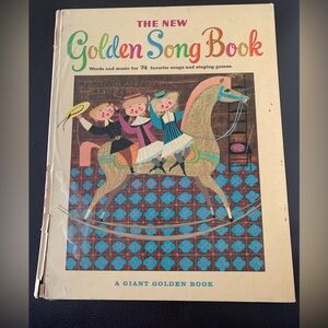 Golden Song Book - Vintage Art Print
